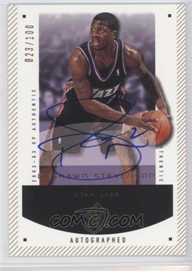 2002-03 SP Authentic - [Base] - SP Limited #97-A - DeShawn Stevenson (Autograph) /100