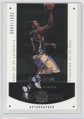 2002-03 SP Authentic - [Base] #155 - Autographed Rookie F/X - Fred Jones /1500