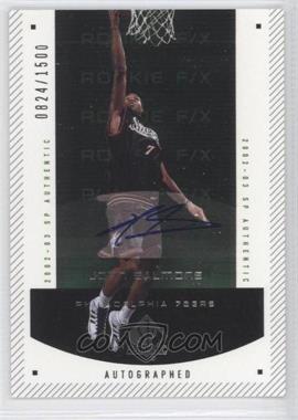 2002-03 SP Authentic - [Base] #166 - Autographed Rookie F/X - John Salmons /1500