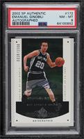 Autographed Rookie F/X - Manu Ginobili [PSA 8 NM‑MT] #/1,500