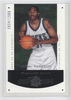 2002-03 SP Authentic - [Base] #187 - Rookie F/X - Jamal Sampson /1500