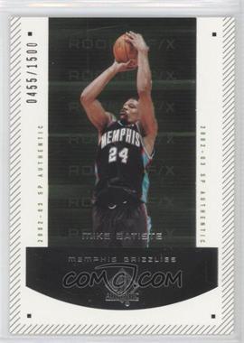 2002-03 SP Authentic - [Base] #198 - Rookie F/X - Mike Batiste /1500