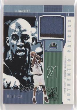 2002-03 SP Game Used Edition - Authentic Patches #KG-P - Kevin Garnett /100