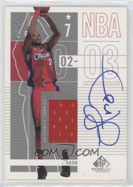 2002-03 SP Game Used Edition - [Base] - Autograph Jersey #40 - Lamar Odom /100