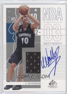 2002-03 SP Game Used Edition - [Base] - Autograph Jersey #57 - Wally Szczerbiak /100