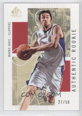 2002-03 SP Game Used Edition - [Base] - Gold #140 - Authentic Rookie - Marko Jaric /50