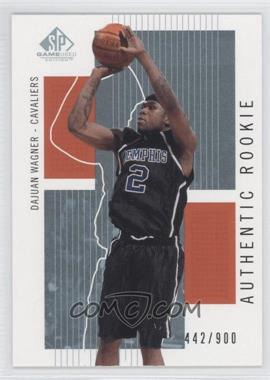 2002-03 SP Game Used Edition - [Base] #106 - Authentic Rookie - Dajuan Wagner /900