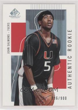 2002-03 SP Game Used Edition - [Base] #138 - Authentic Rookie - John Salmons /900