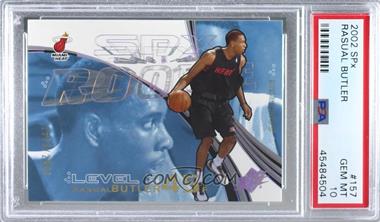 2002-03 SPx - [Base] #157 - Rookies Level 3 - Rasual Butler /2999 [PSA 10 GEM MT]