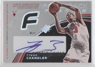 2002-03 SPx - [Base] #92 - Flashback Fabrics Autographs - Tyson Chandler