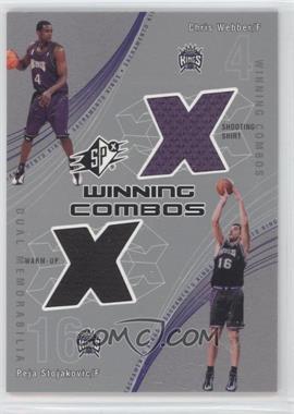 2002-03 SPx - Winning Combos #CW/PS - Chris Webber, Peja Stojakovic