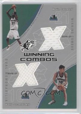 2002-03 SPx - Winning Combos #KG/WS - Kevin Garnett, Wally Szczerbiak