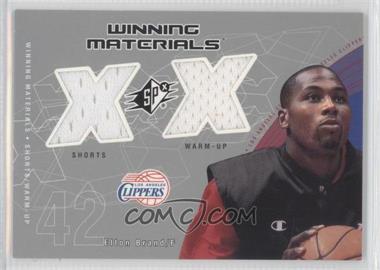 2002-03 SPx - Winning Materials #EB-W - Elton Brand