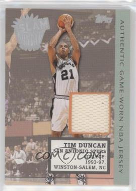 2002-03 Topps - Slam Duncan Jerseys #SD2 - Tim Duncan