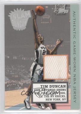 2002-03 Topps - Slam Duncan Jerseys #SD4 - Tim Duncan