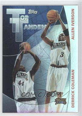 2002-03 Topps - Top Tandems #TT3 - Allen Iverson, Derrick Coleman