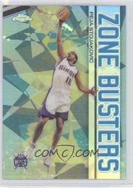 2002-03 Topps Chrome - Zone Busters - Refractor #ZB3 - Peja Stojakovic