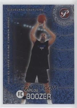 2002-03 Topps Pristine - [Base] - Gold Refractor Missing Serial Number #120 - Carlos Boozer