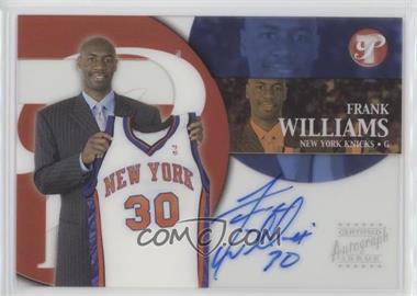 2002-03 Topps Pristine - Personal Endorsements #PE-FW - Frank Williams