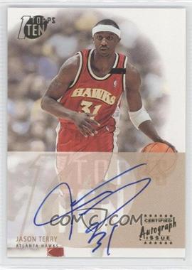 2002-03 Topps Ten - Autographs #TA-JT - Jason Terry