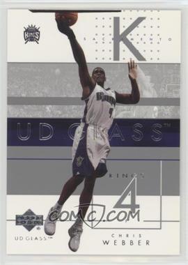 2002-03 UD Glass - [Base] #72 - Chris Webber