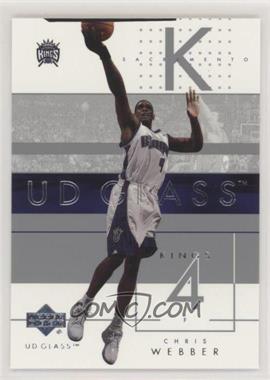 2002-03 UD Glass - [Base] #72 - Chris Webber