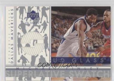 2002-03 UD Glass - Superlative Swatch #MF-S - Michael Finley