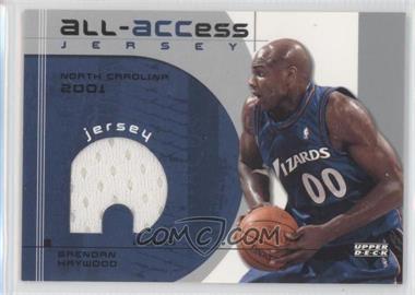 2002-03 Upper Deck - All-ACCess Jerseys #A-BH - Brendan Haywood