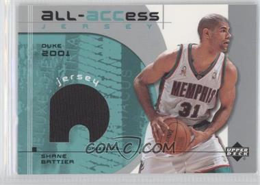 2002-03 Upper Deck - All-ACCess Jerseys #A-SB - Shane Battier