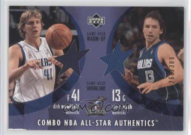 2002-03 Upper Deck - All-Star Authentics - Combos #DN/SN - Dirk Nowitzki, Steve Nash /300