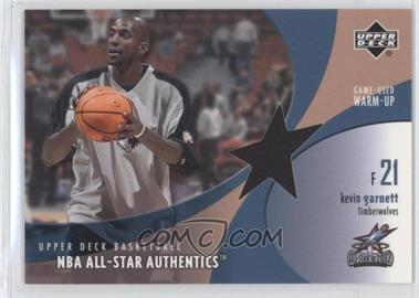 2002-03 Upper Deck - All-Star Authentics - Game-Used Warm-Ups #KG-AW - Kevin Garnett