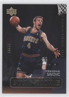 2002-03 Upper Deck - [Base] - UD Exclusives #412 - Star Rookie - Predrag Savovic /50