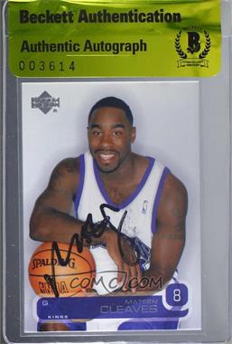2002-03 Upper Deck - [Base] #358 - Mateen Cleaves [BAS Authentic]
