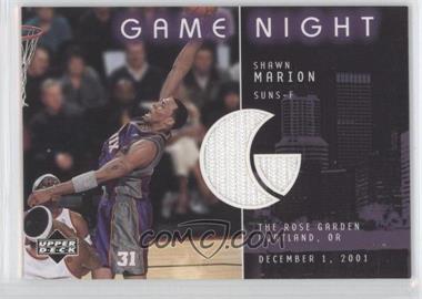 2002-03 Upper Deck - Game Night - Jerseys #GN-SM - Shawn Marion