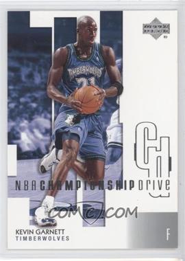 2002-03 Upper Deck Championship Drive - [Base] #49 - Kevin Garnett