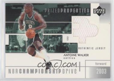 2002-03 Upper Deck Championship Drive - Prized Properties Jersey #AW-PP - Antoine Walker