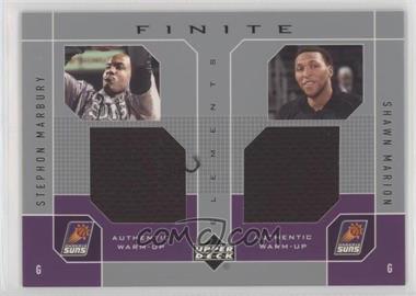 2002-03 Upper Deck Finite - Elements Dual Warm-Ups #SM/SM - Stephon Marbury, Shawn Marion [EX to NM]