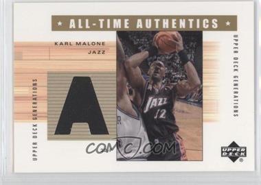2002-03 Upper Deck Generations - All-Time Authentics #KM-A - Karl Malone