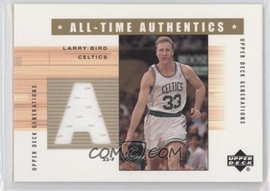 2002-03 Upper Deck Generations - All-Time Authentics #LB-A - Larry Bird