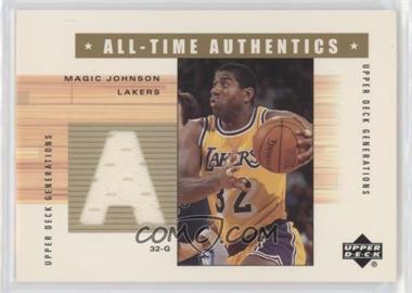 2002-03 Upper Deck Generations - All-Time Authentics #MG2-A - Magic Johnson