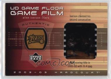 2002-03 Upper Deck Hardcourt - UD Game Floor Game Film #AI-FF - Allen Iverson