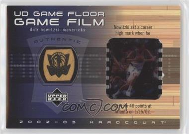 2002-03 Upper Deck Hardcourt - UD Game Floor Game Film #DN-FF - Dirk Nowitzki