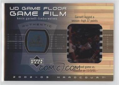 2002-03 Upper Deck Hardcourt - UD Game Floor Game Film #KG-FF - Kevin Garnett