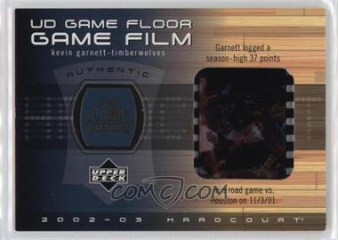 2002-03 Upper Deck Hardcourt - UD Game Floor Game Film #KG-FF - Kevin Garnett