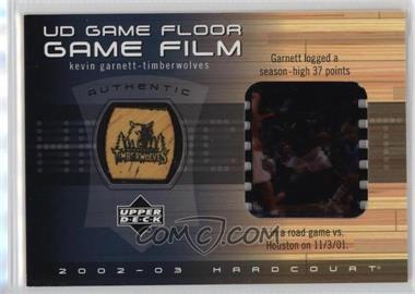 2002-03 Upper Deck Hardcourt - UD Game Floor Game Film #KG-FF - Kevin Garnett