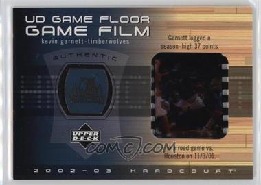 2002-03 Upper Deck Hardcourt - UD Game Floor Game Film #KG-FF - Kevin Garnett