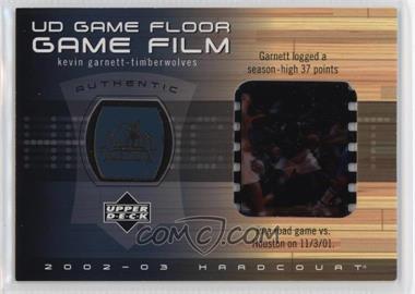 2002-03 Upper Deck Hardcourt - UD Game Floor Game Film #KG-FF - Kevin Garnett