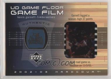 2002-03 Upper Deck Hardcourt - UD Game Floor Game Film #KG-FF - Kevin Garnett