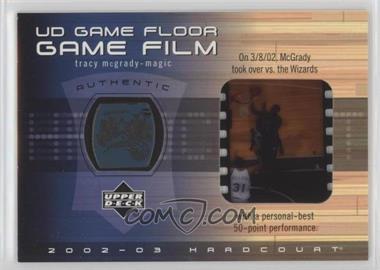 2002-03 Upper Deck Hardcourt - UD Game Floor Game Film #TM-FF - Tracy McGrady
