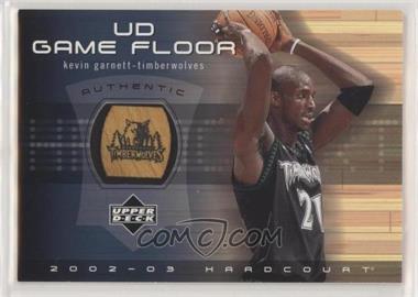 2002-03 Upper Deck Hardcourt - UD Game Floor #KG-F - Kevin Garnett